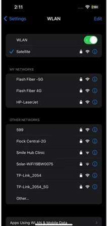 change the internet connect