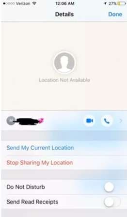 location not available