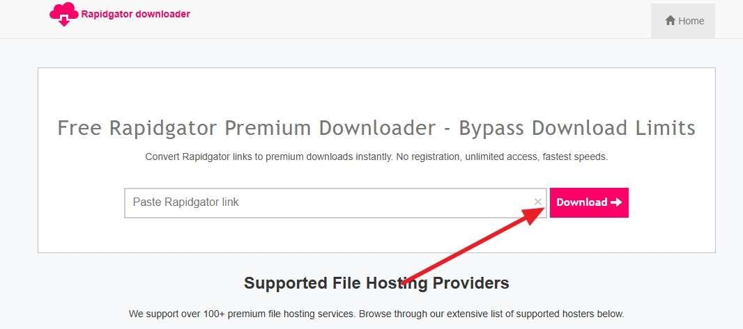 press the download button