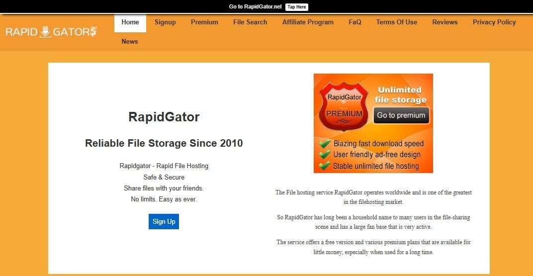 what is rapidgator