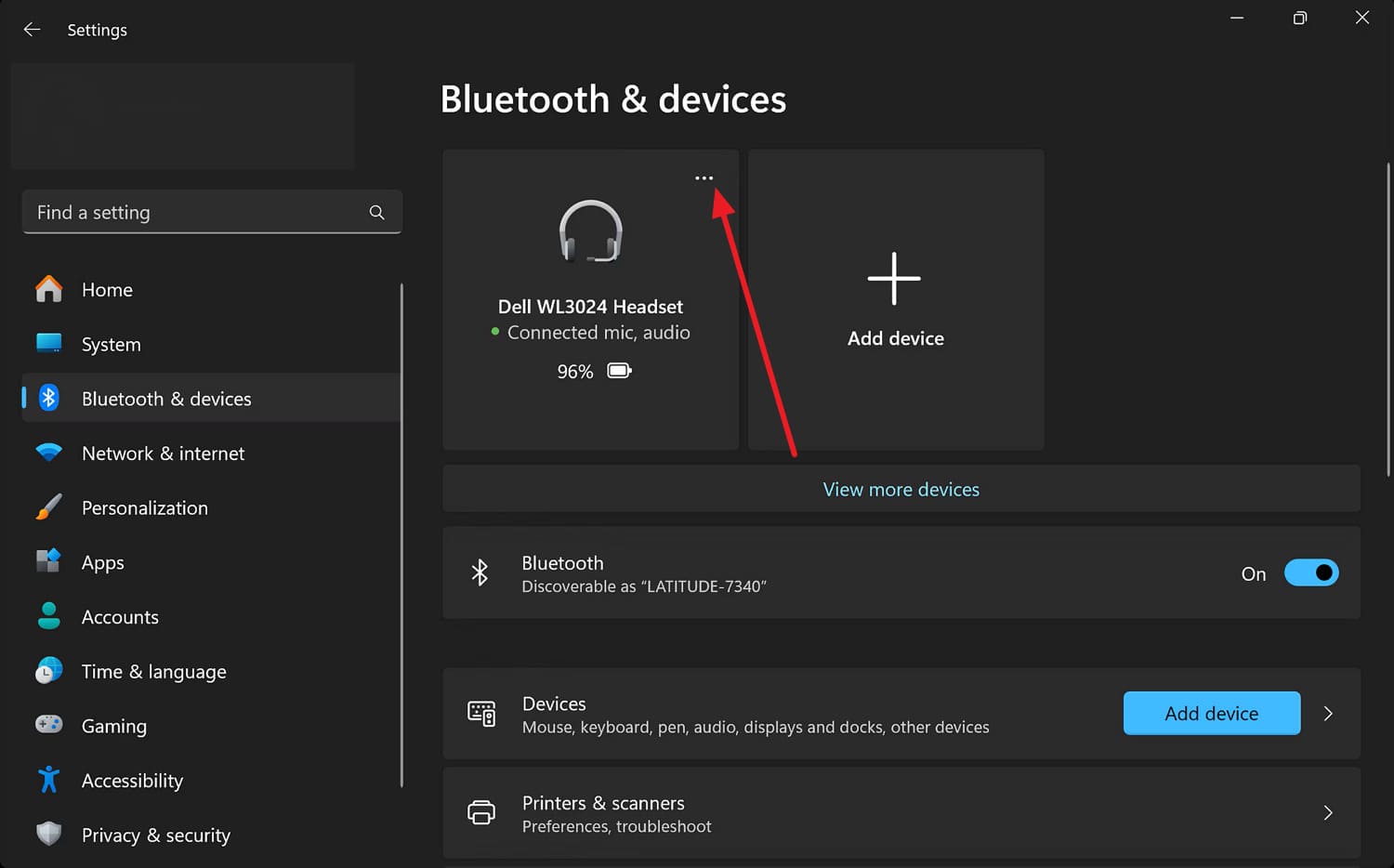 remove the device