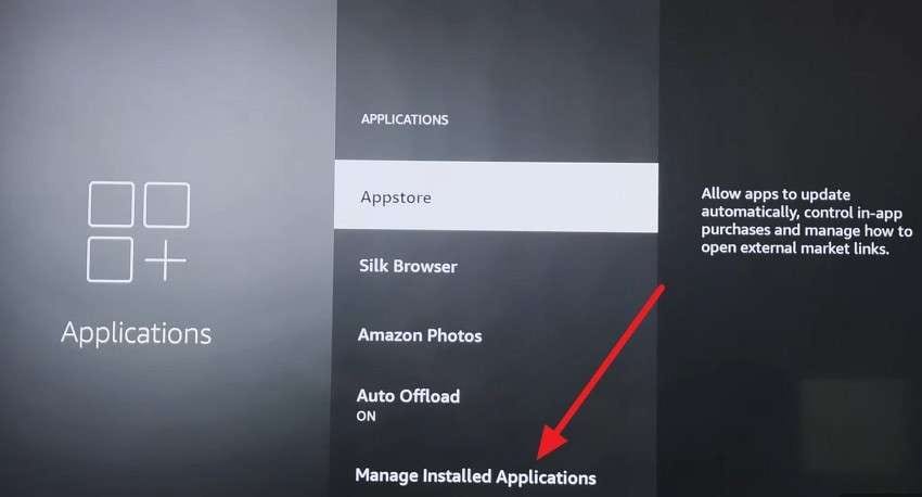 manage installed applications