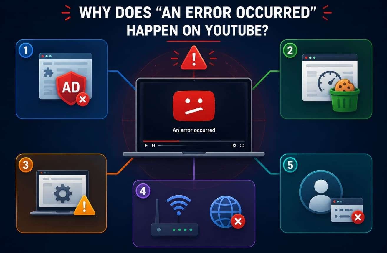 reasons behind youtube playback error