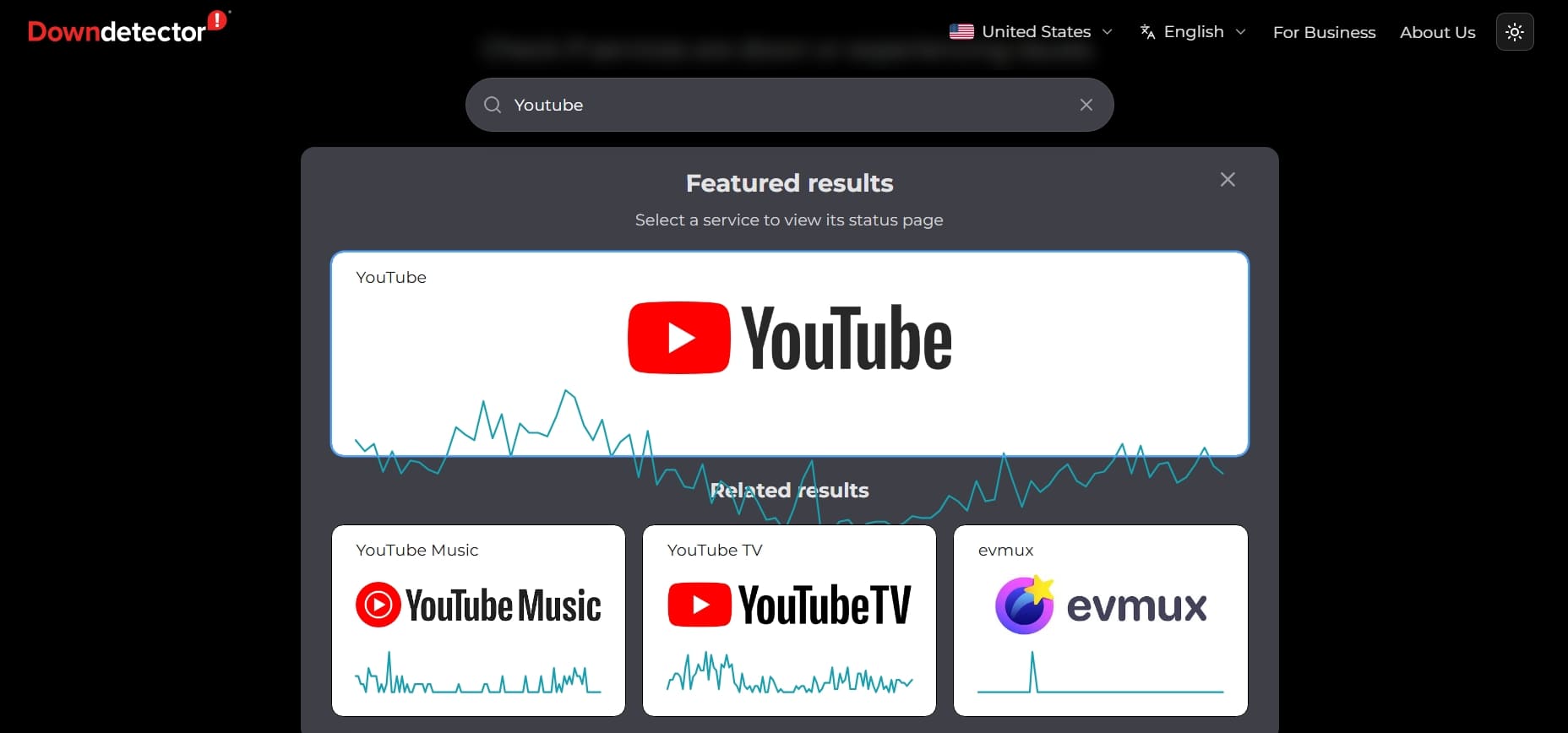 check youtube status
