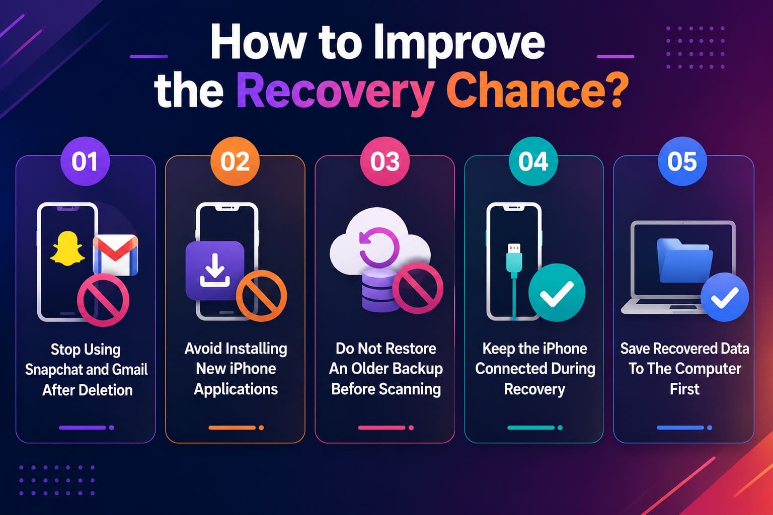 tips to improve recovery chances