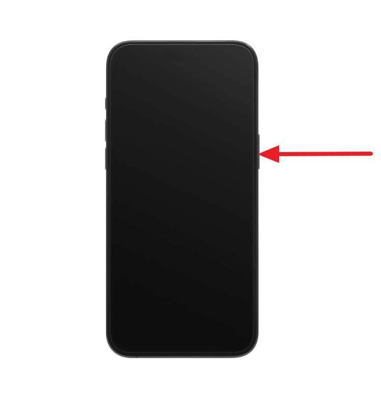 power on iphone