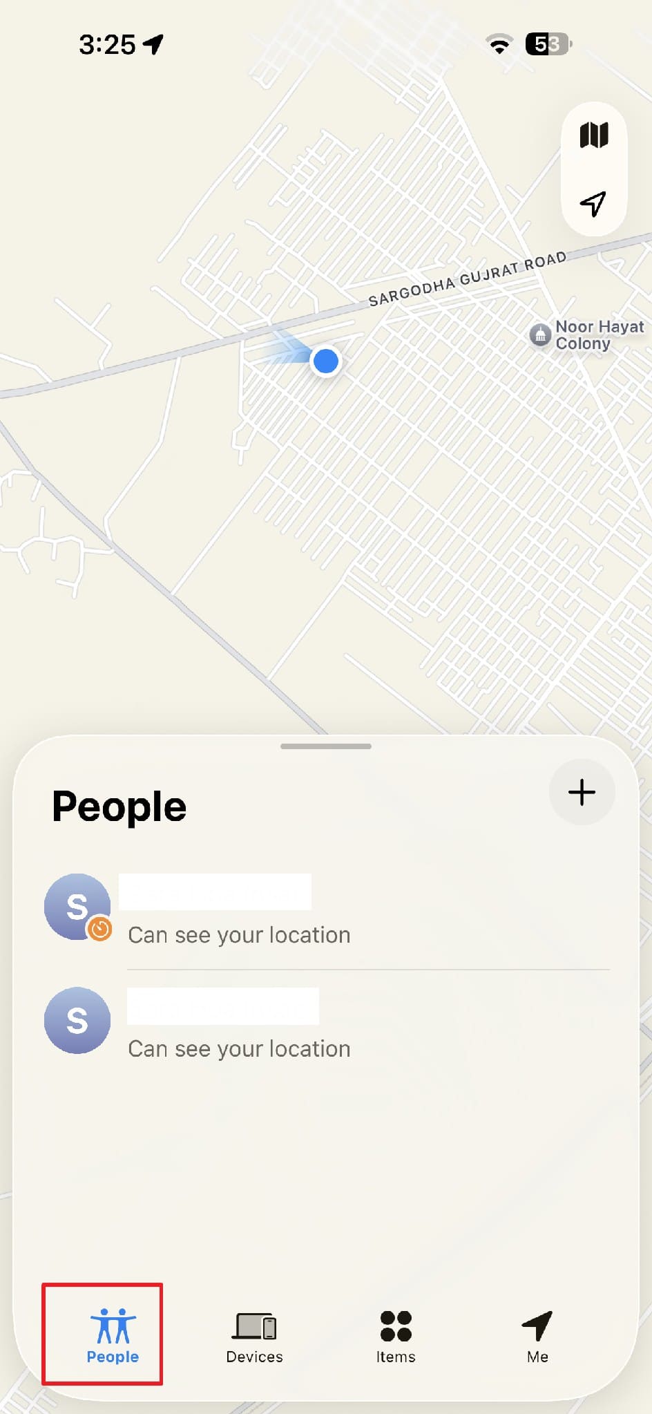 access the people tab