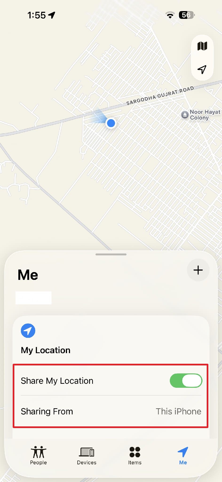 enable share my location