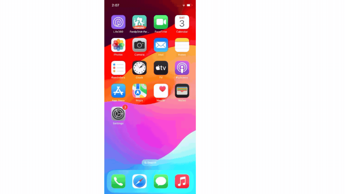 location tracking freeze on iphone