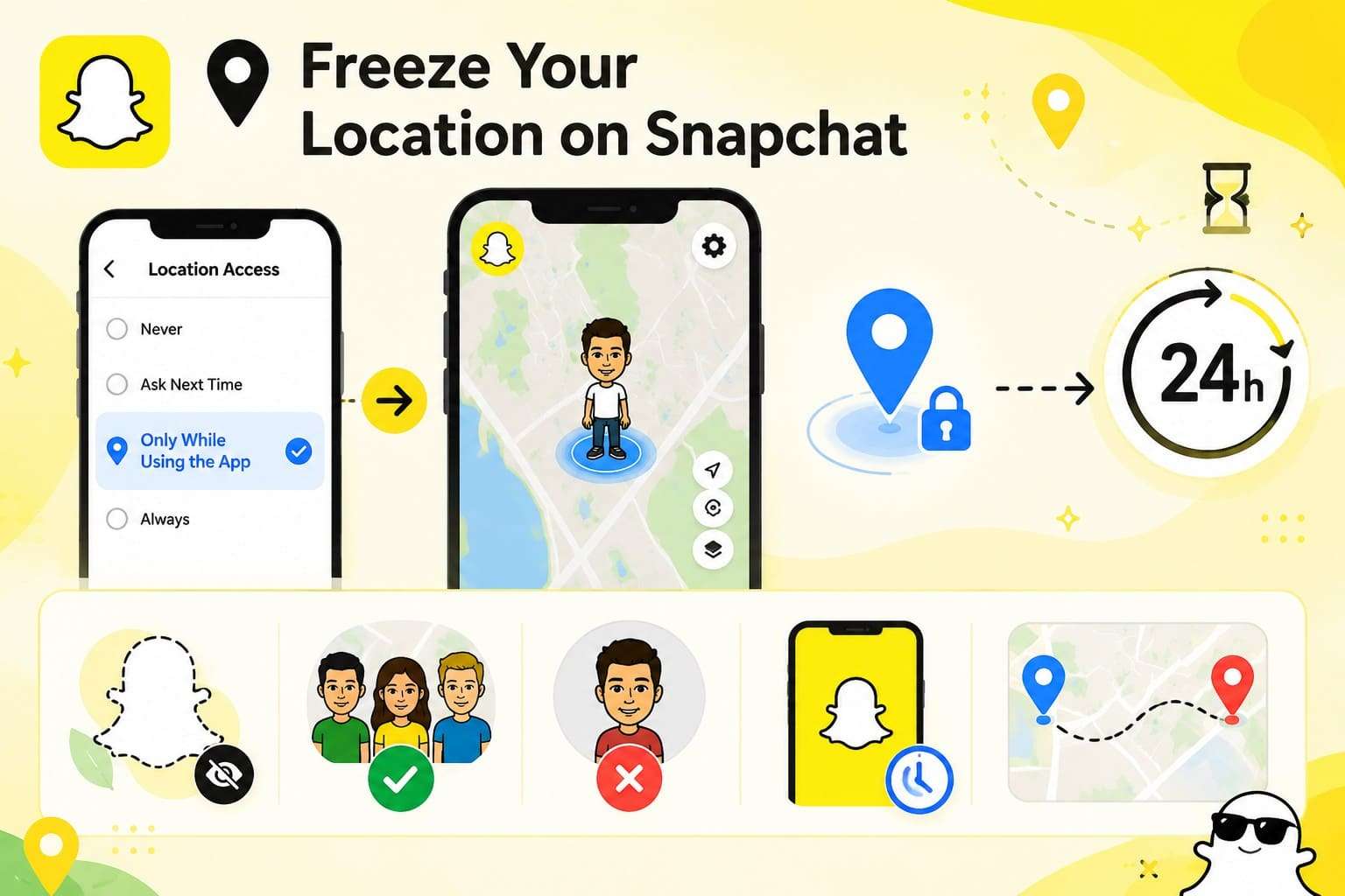 freeze snapchat location basics