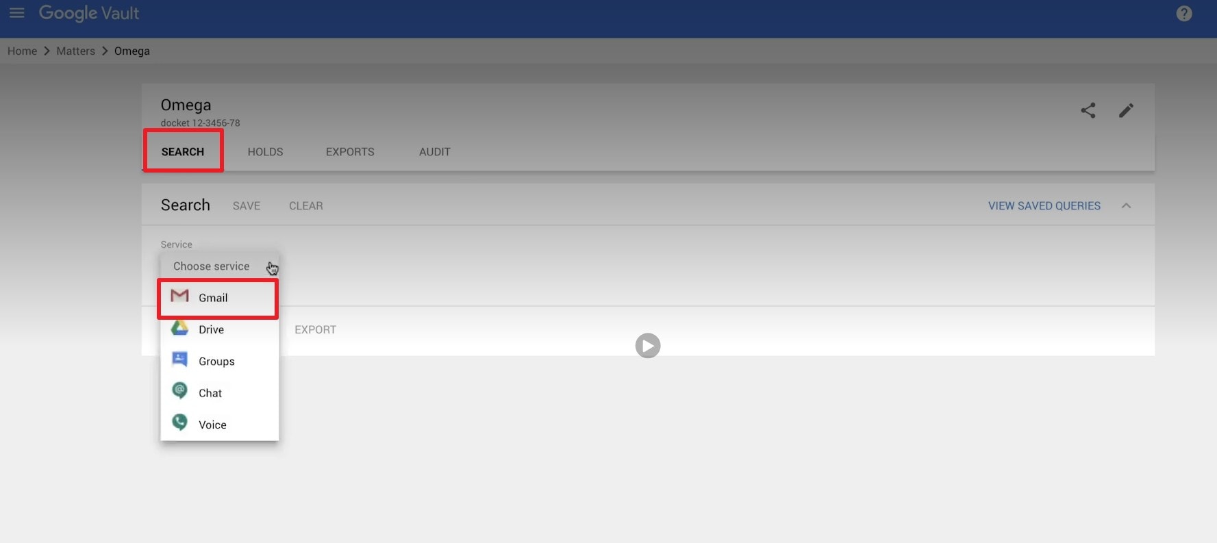 choose the gmail app