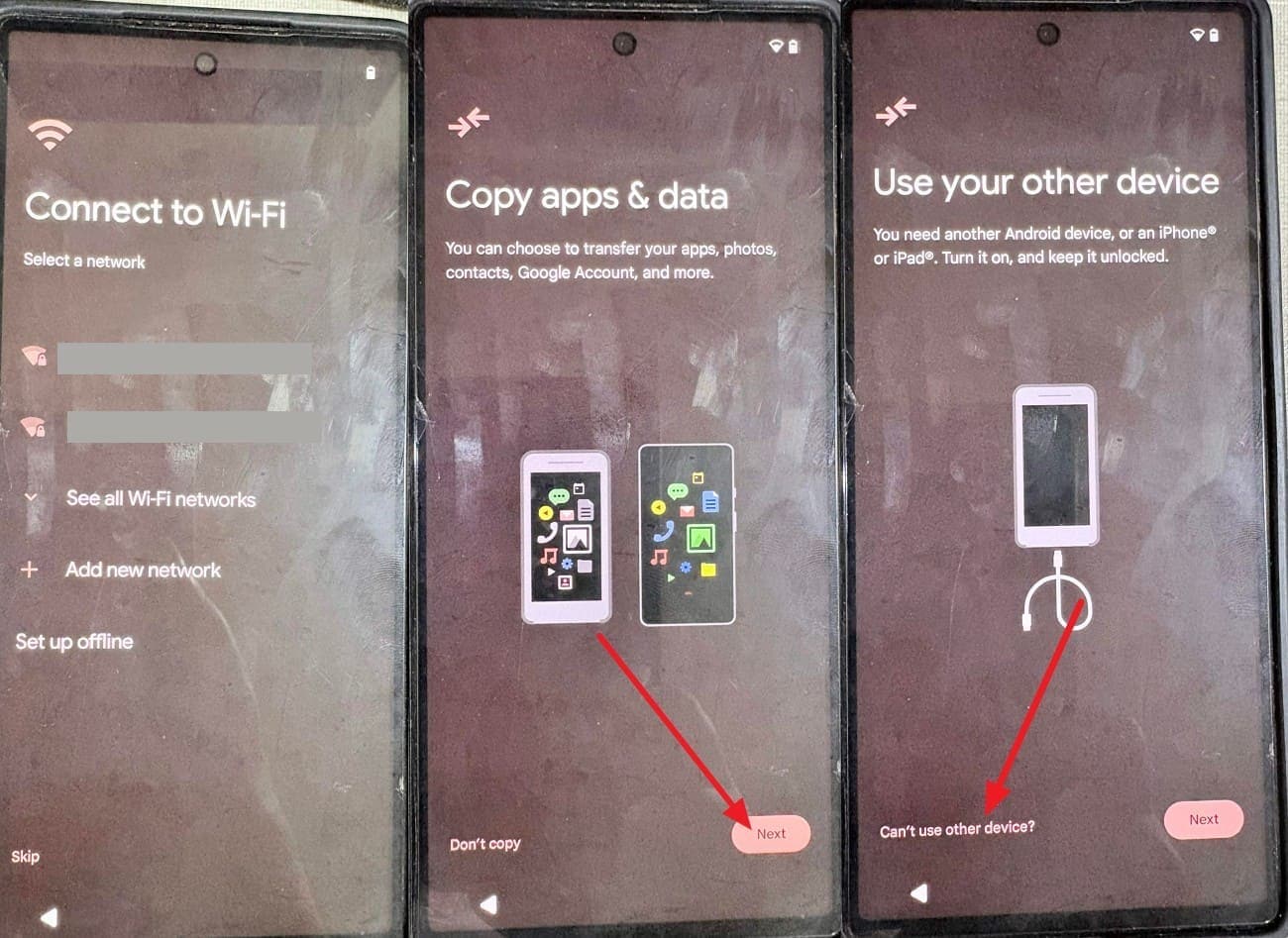 choose the next option