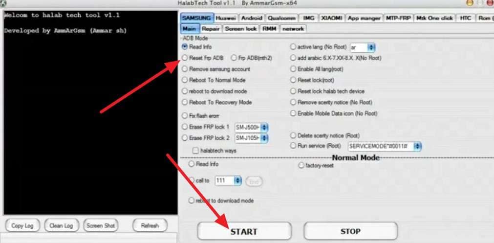 tap start on halabtech