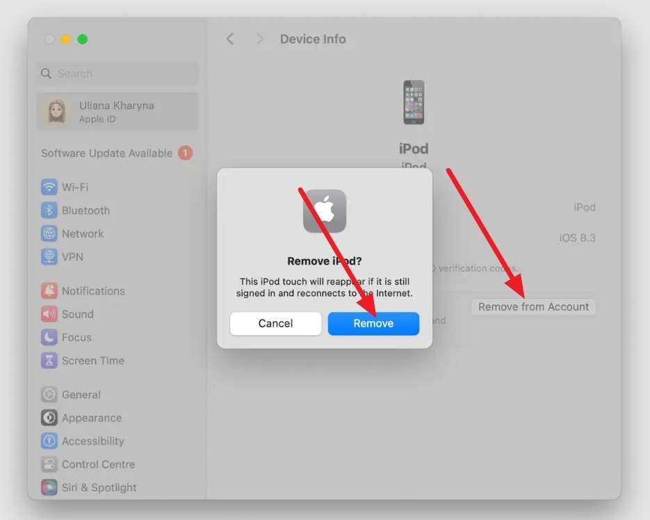 pick remove and confirm