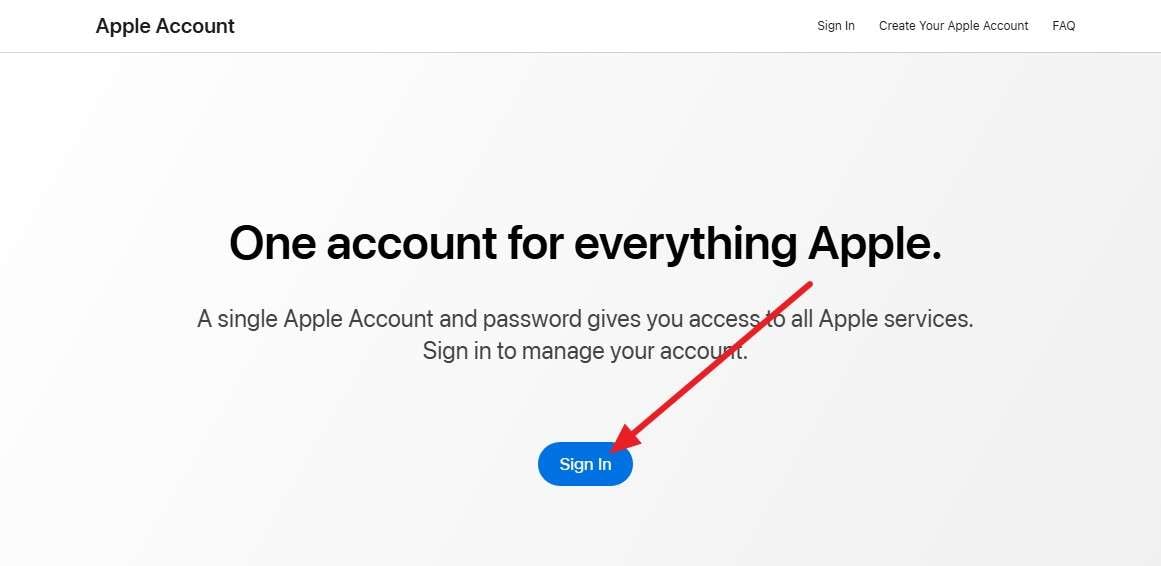 sign in to apple