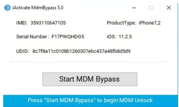 start mdm bypass
