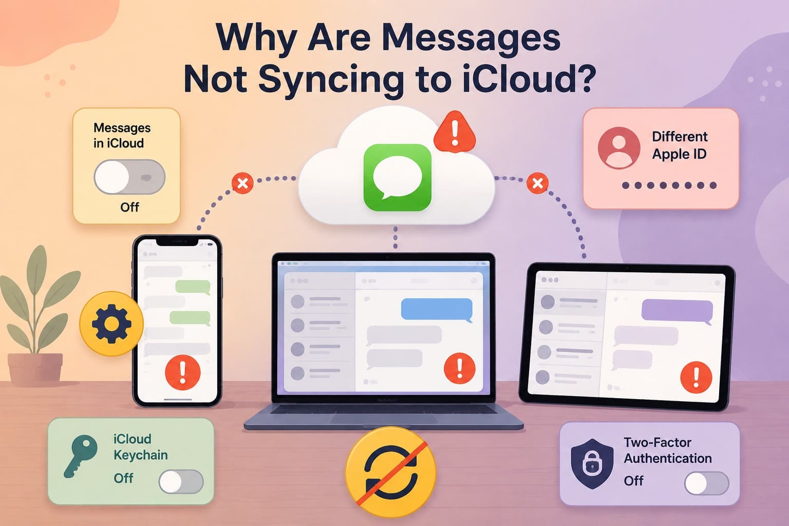 why messages are not syncing