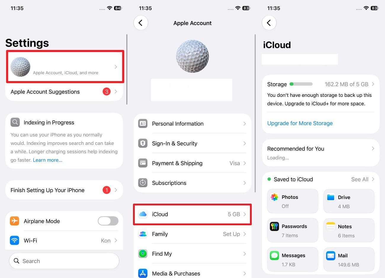 check icloud space