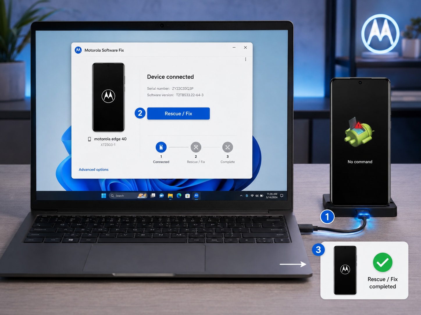 use motorola software fix