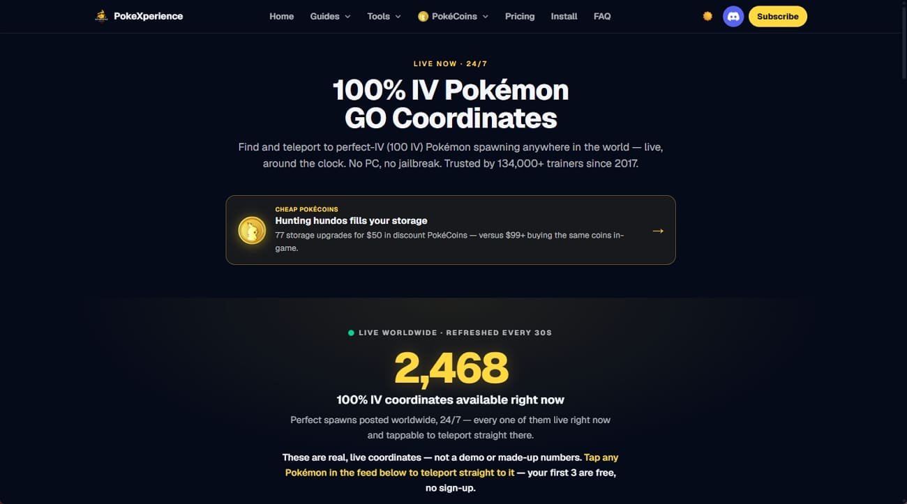 pokexperince pokemon go tracker