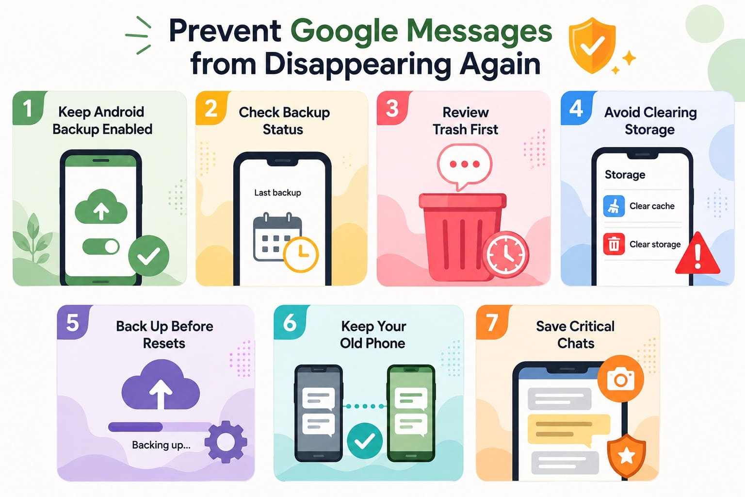 tips to save google messages