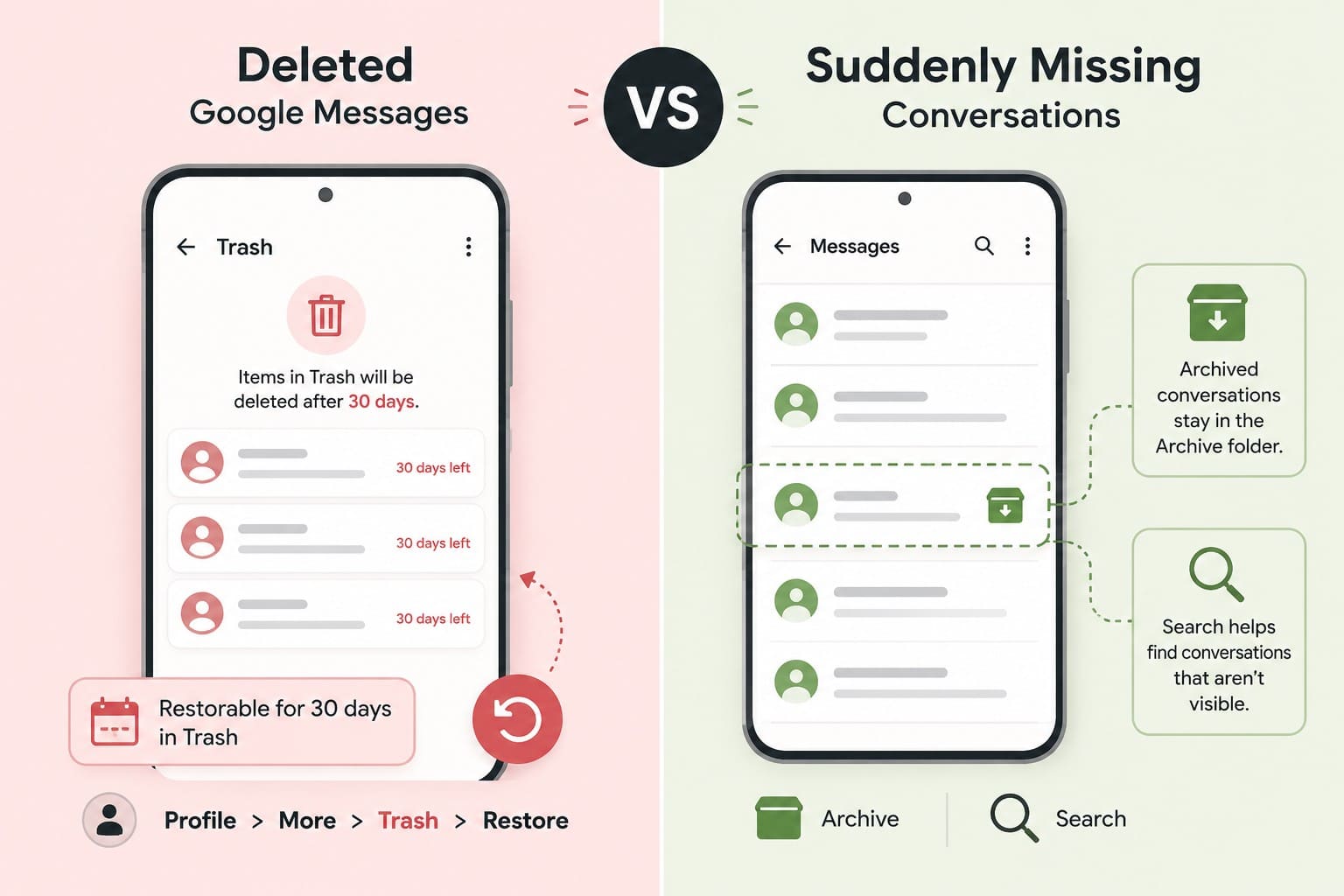 deleted vs disappear messages