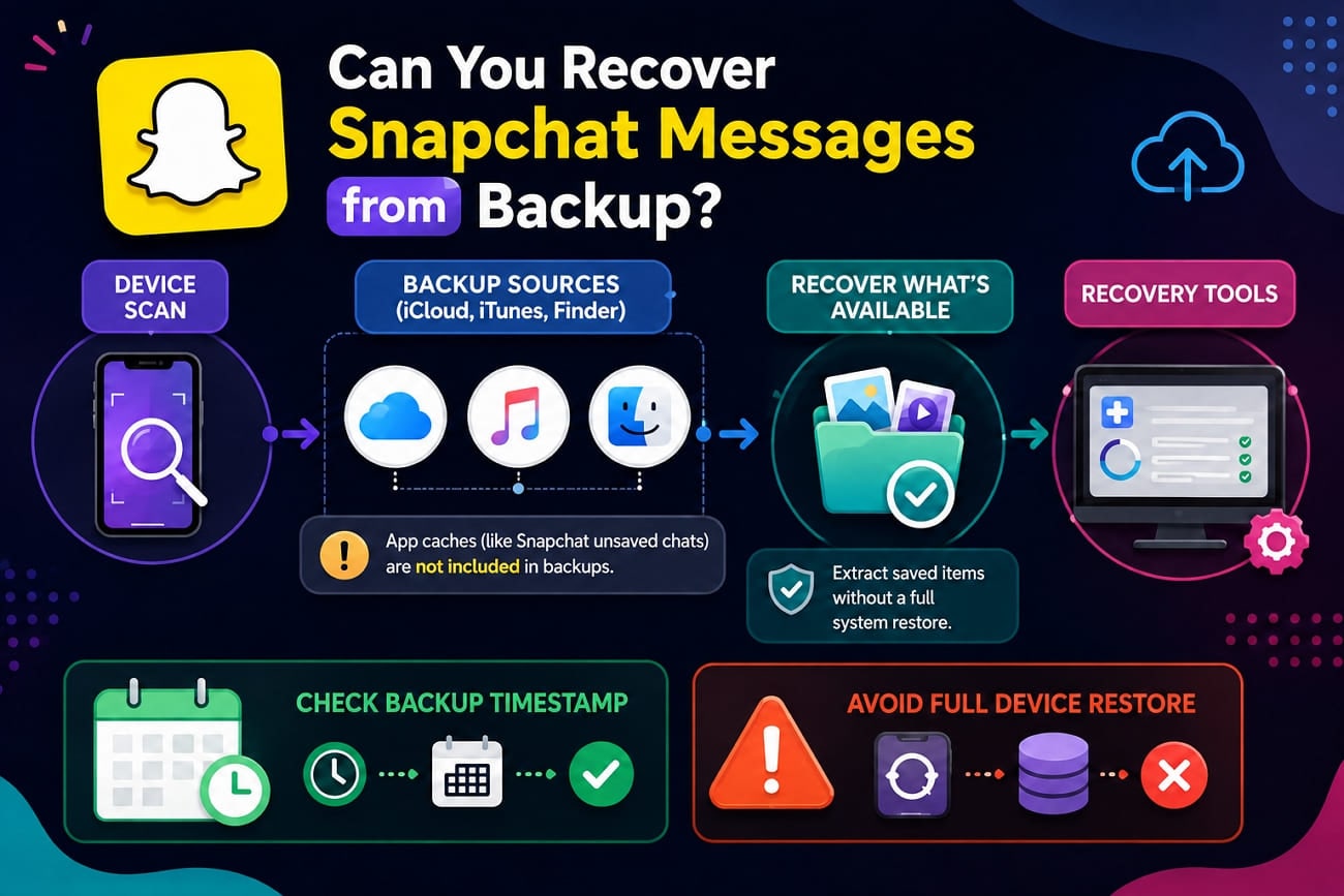 can backup recover messages