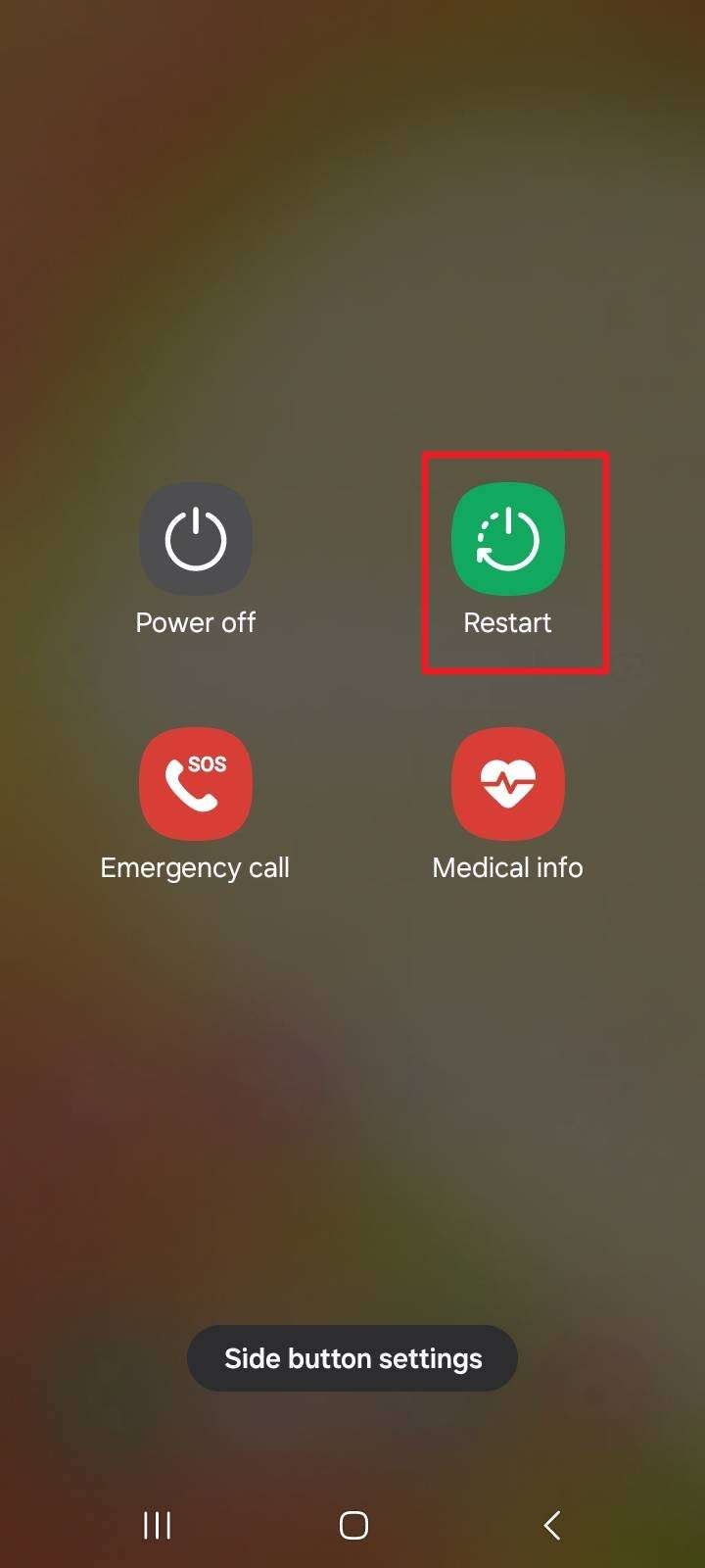 restart the samsung