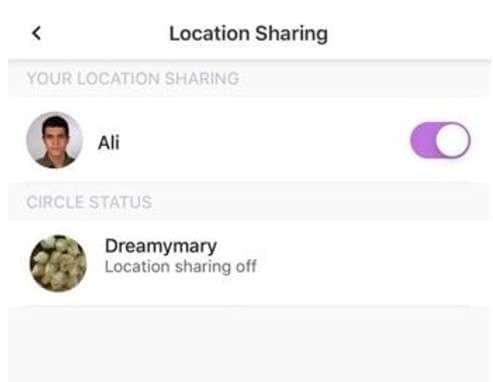 turn off share my location on iphone via settings