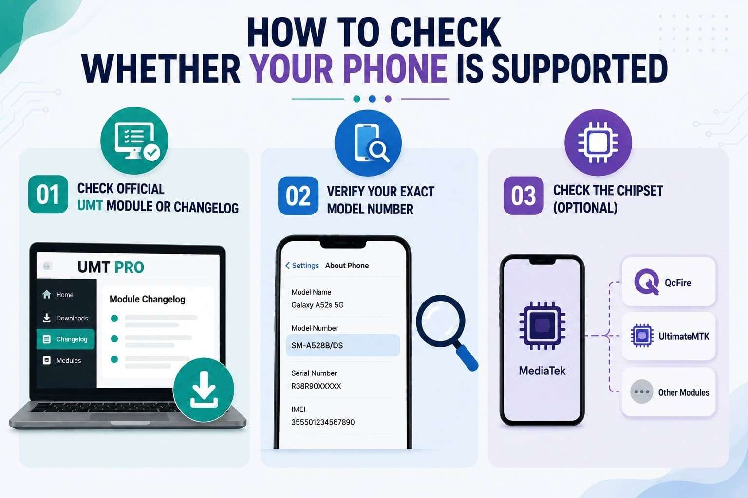 check umt support