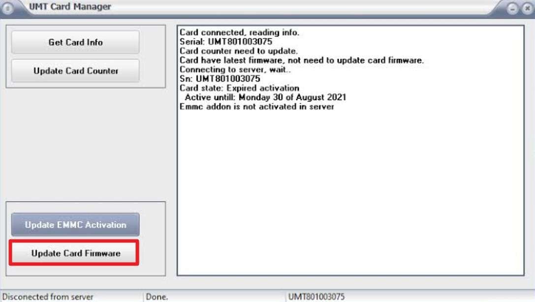 update card firmware