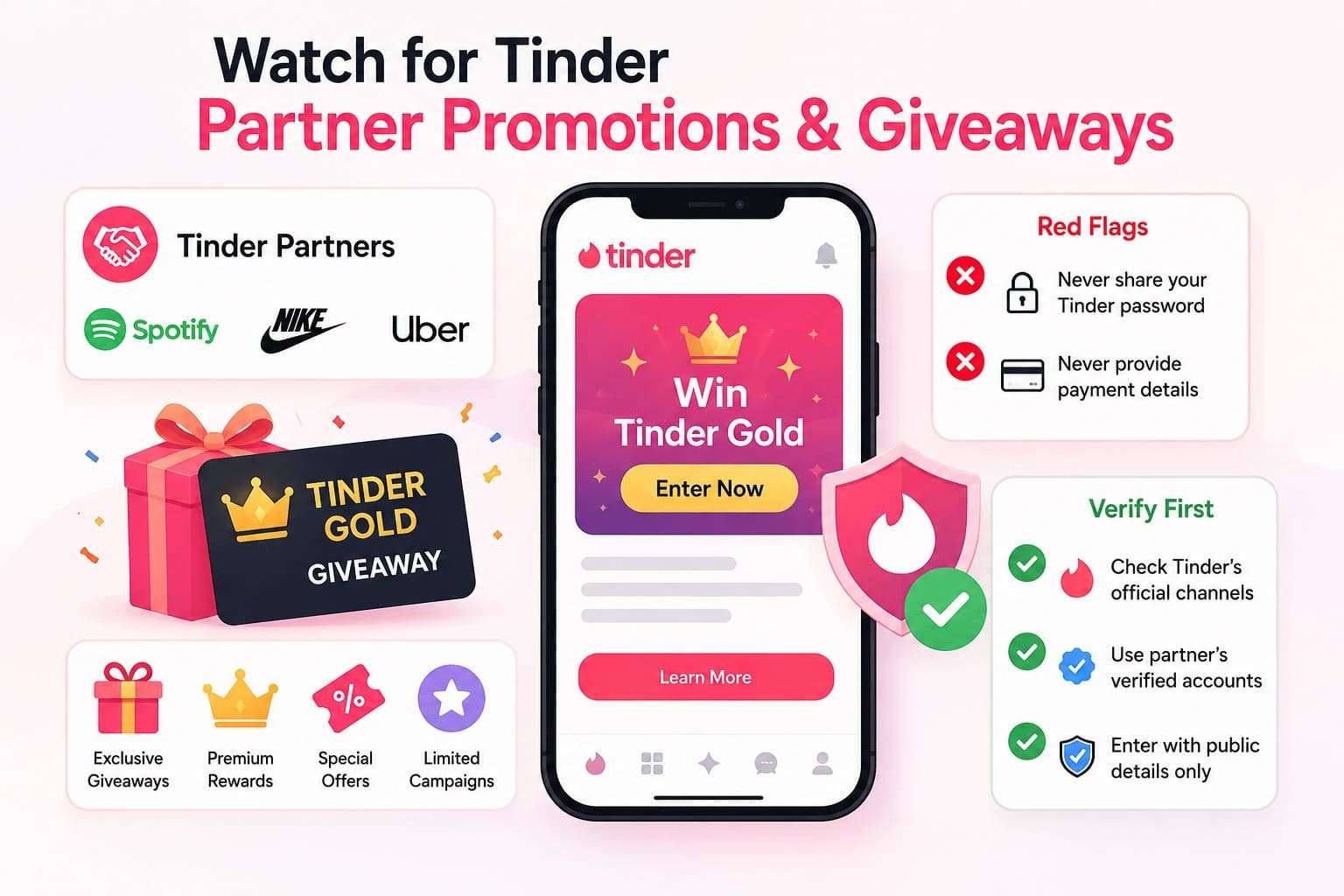 get tinder promotions and giveaways