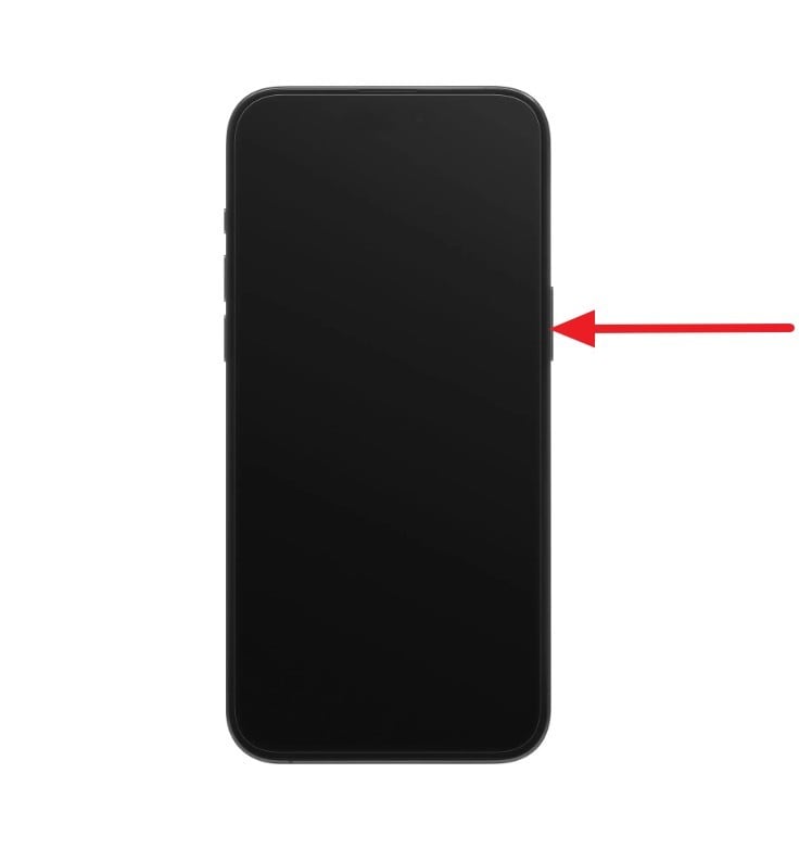 power on iphone