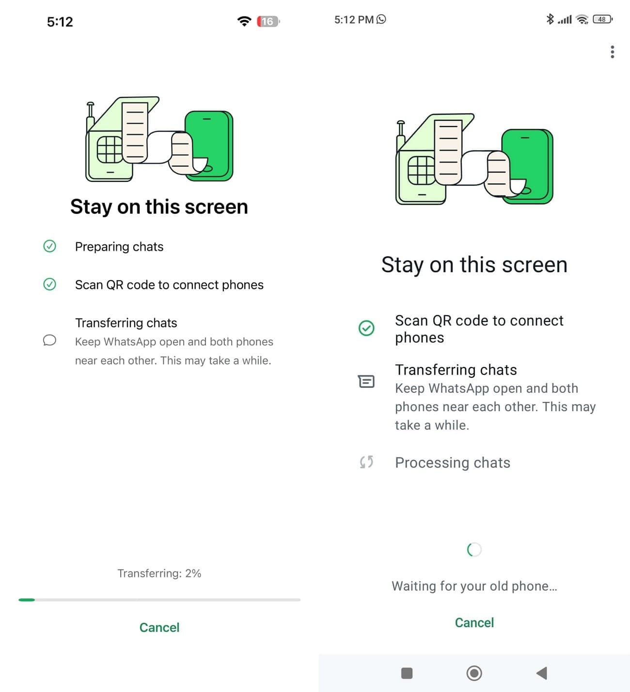 wait for chat transfer