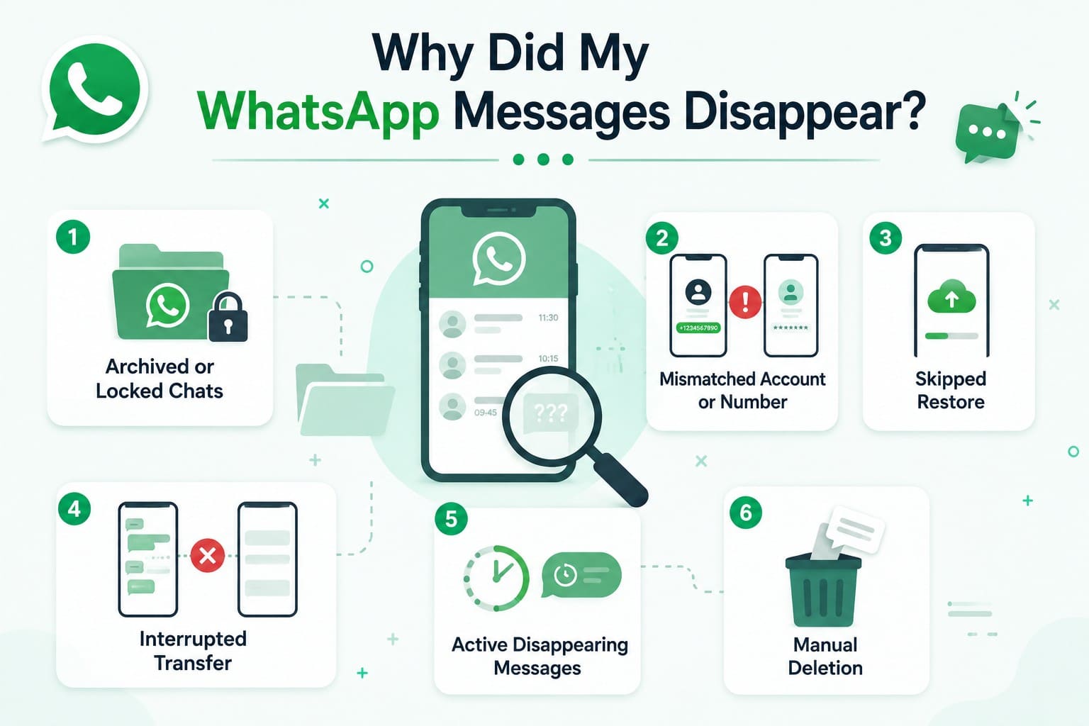 why whatsapp messages disappear