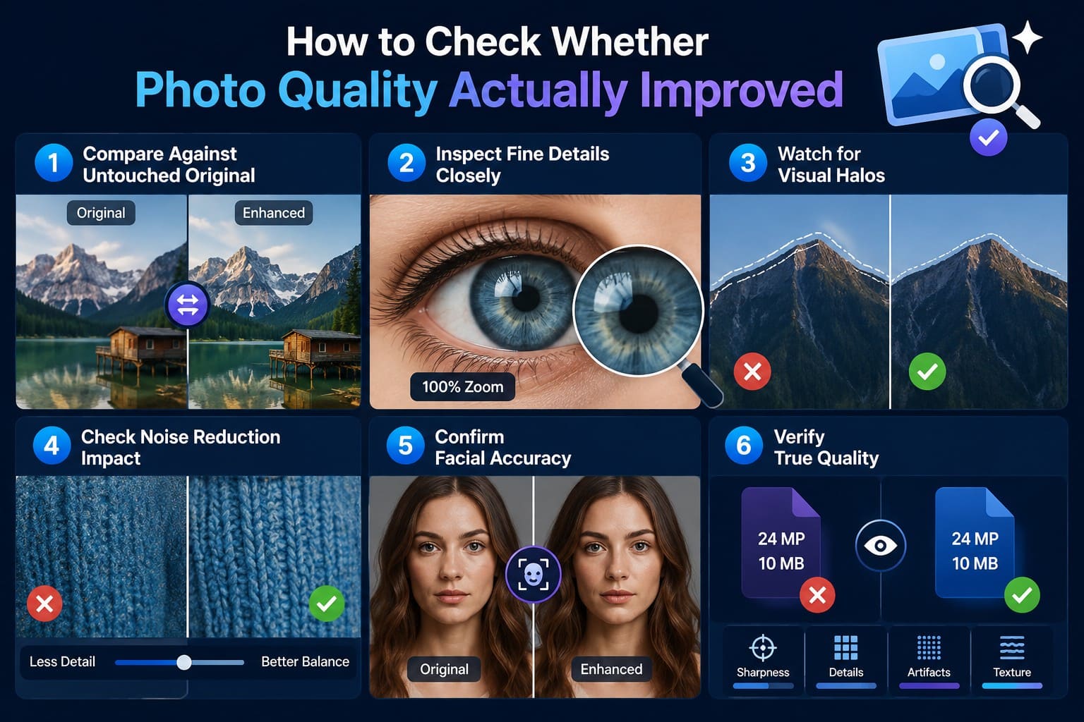 tips to access upscaled results