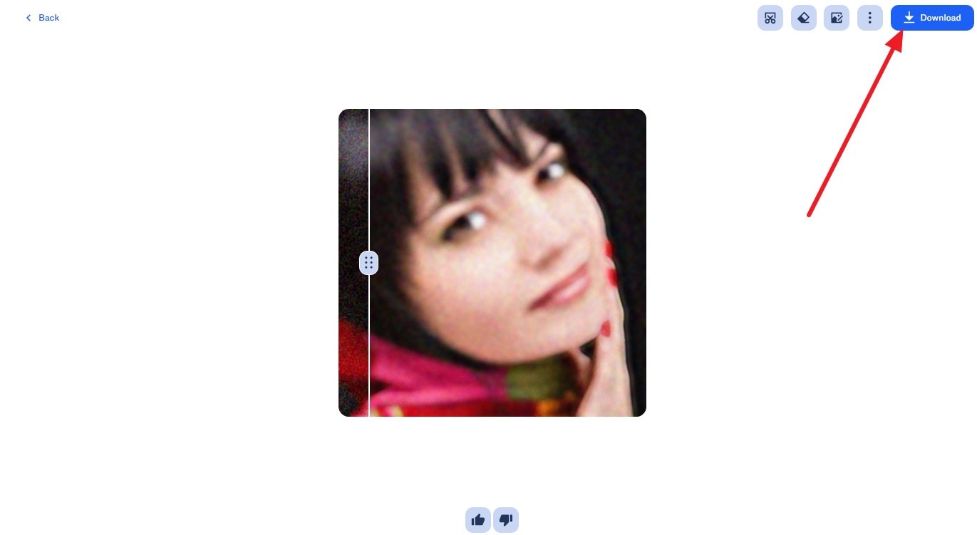tap on download button