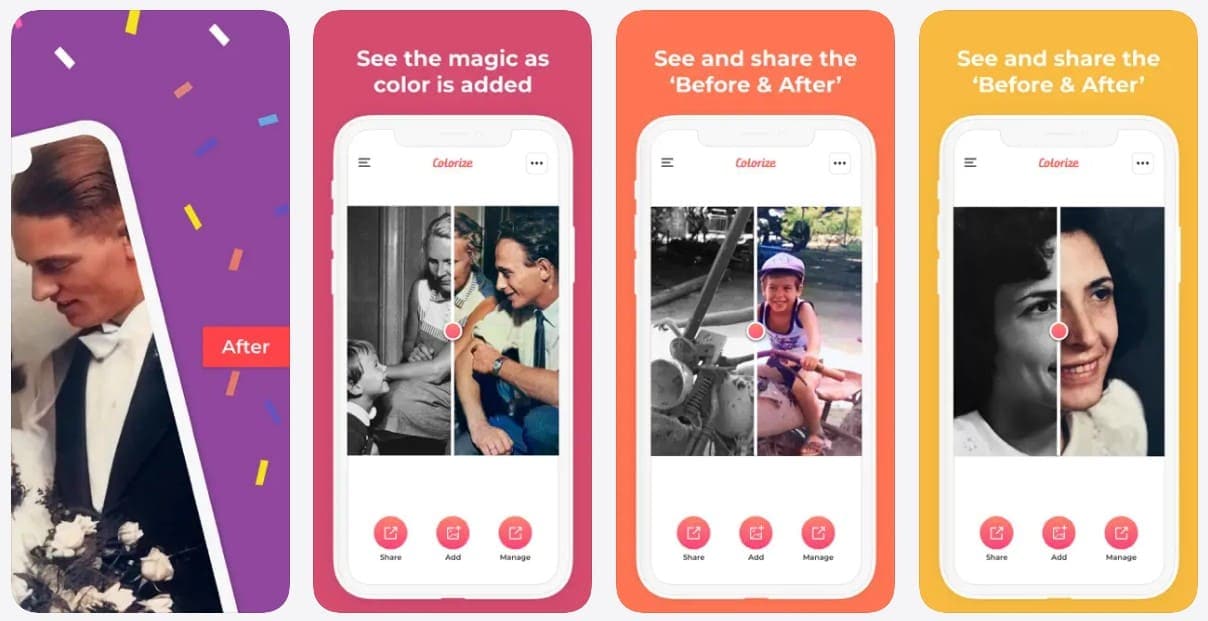 colorize by photomyne app