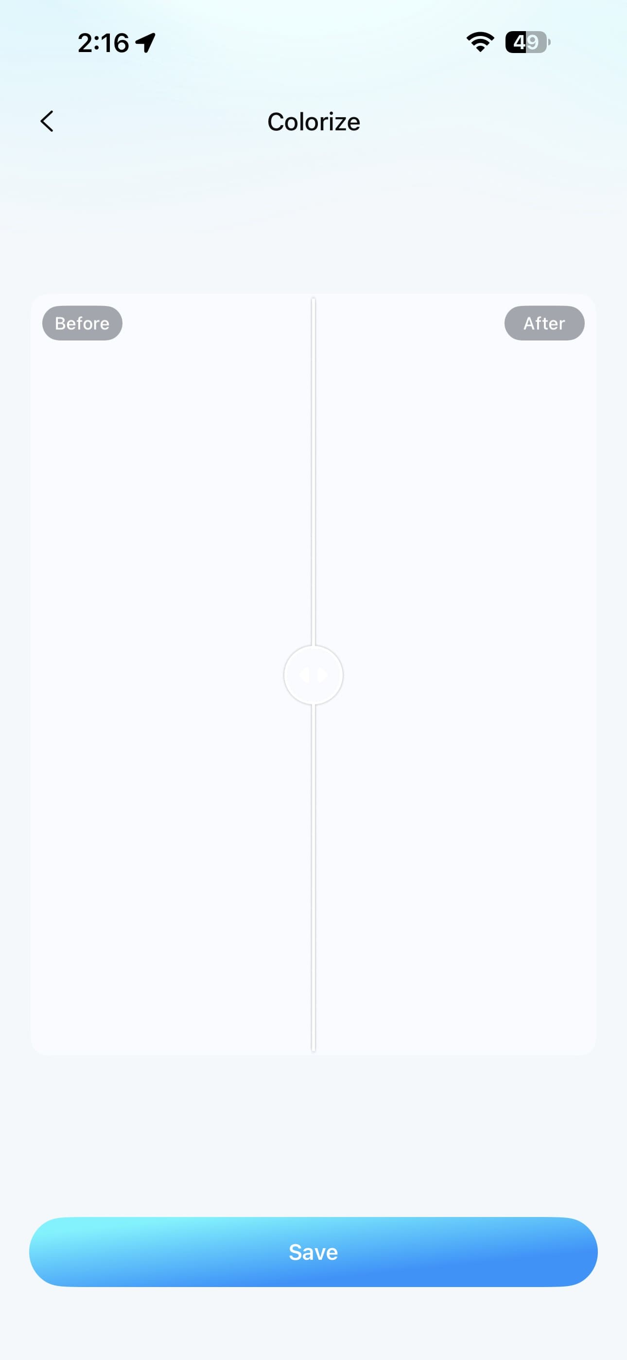 choose the save button