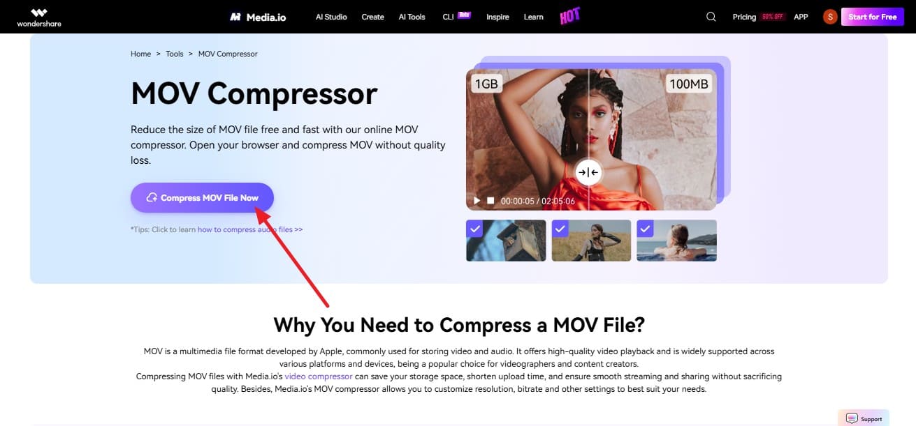 use move compressor now
