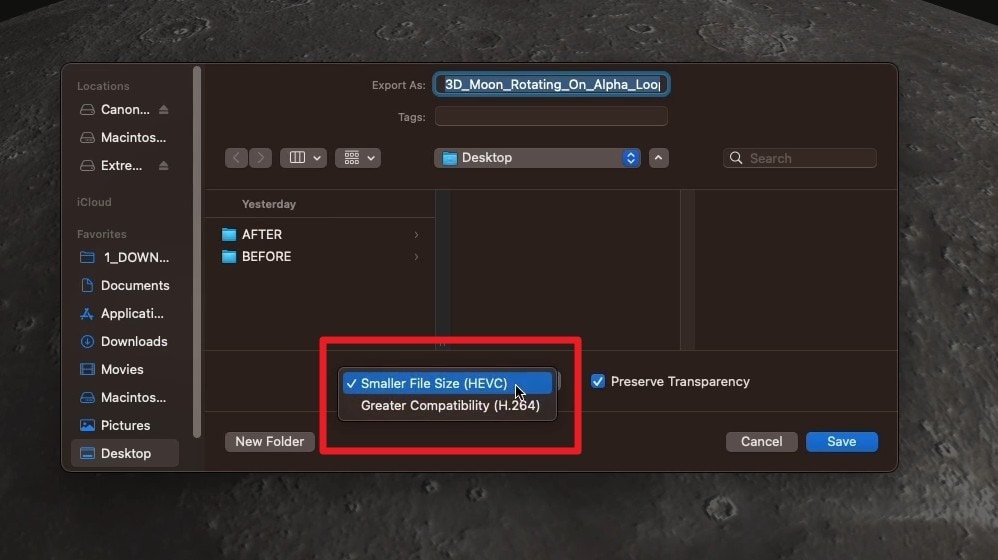 select the given options
