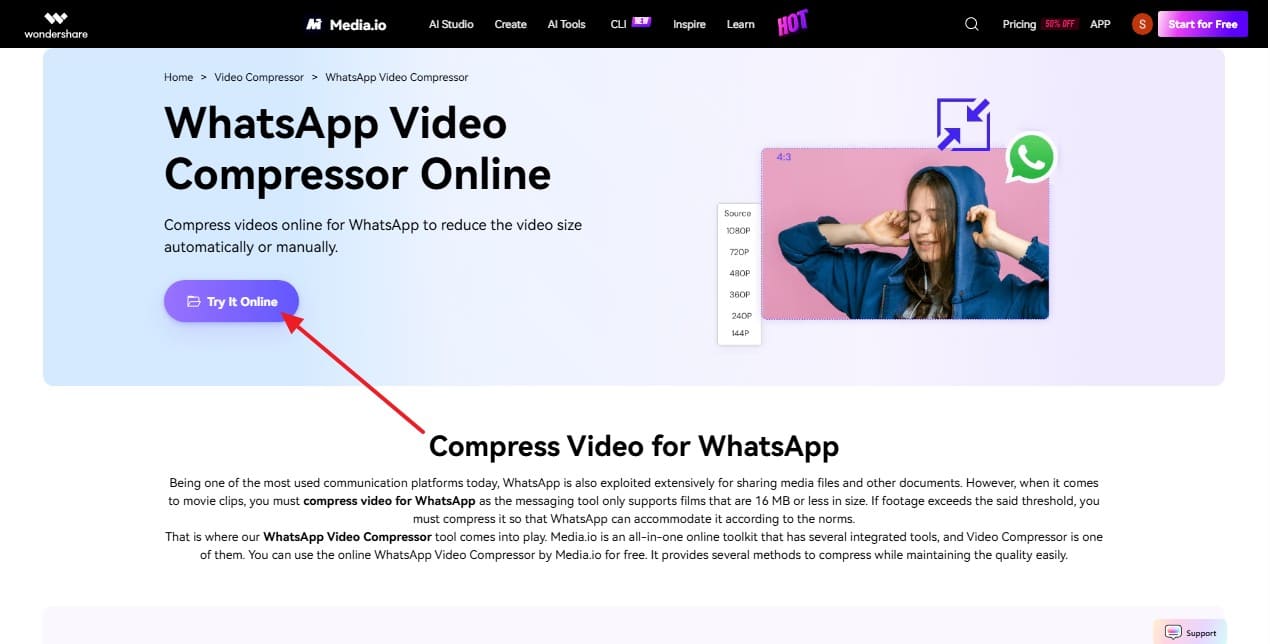 try the online tool