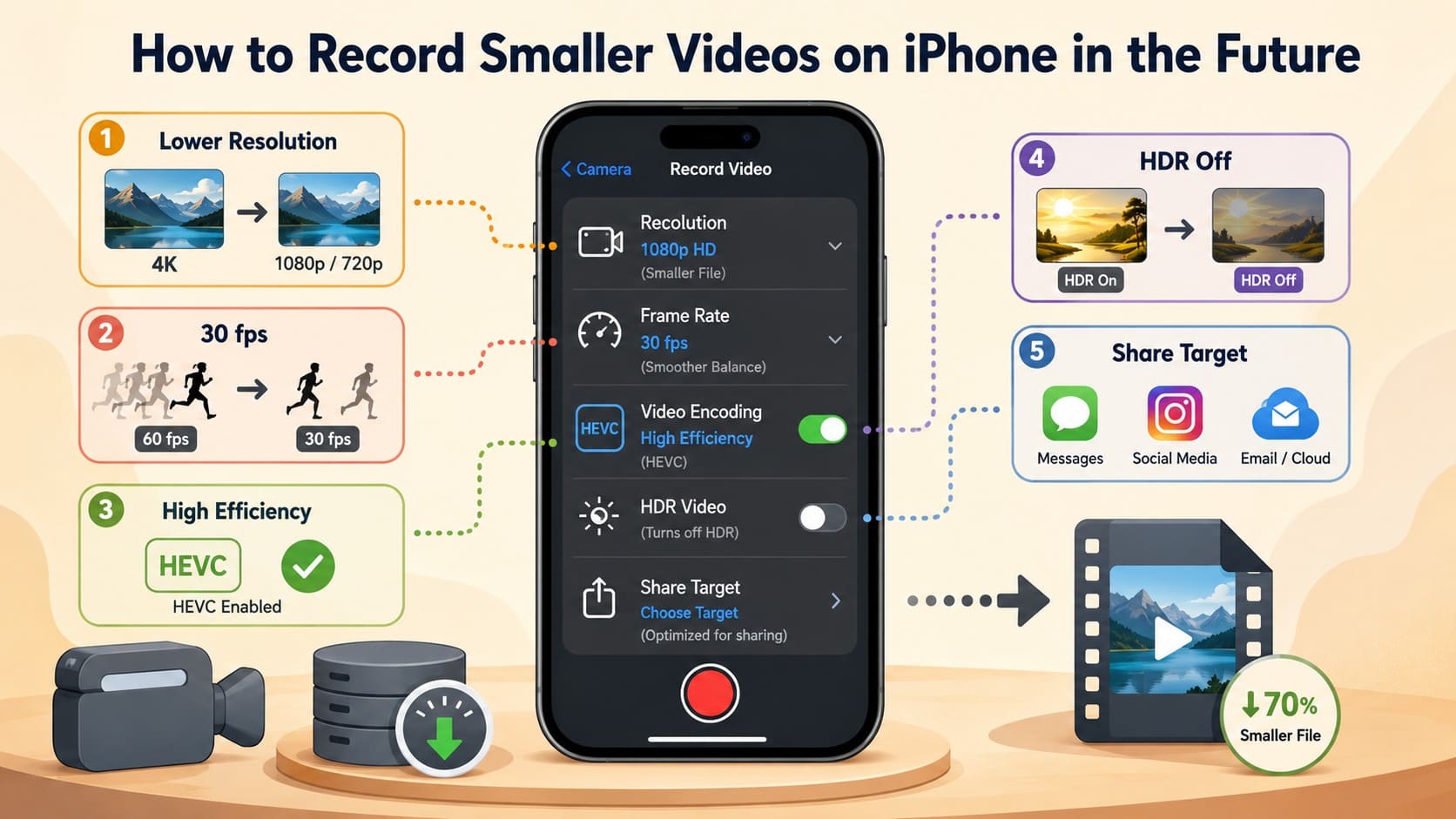 tips to record smaller videos