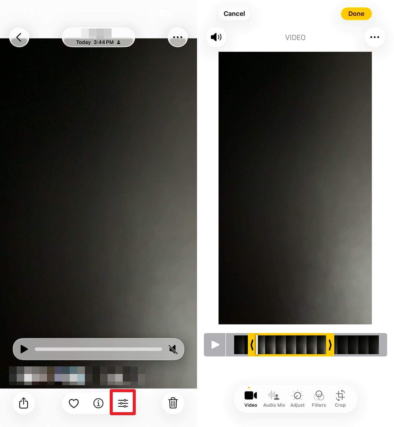 edit and trim the video