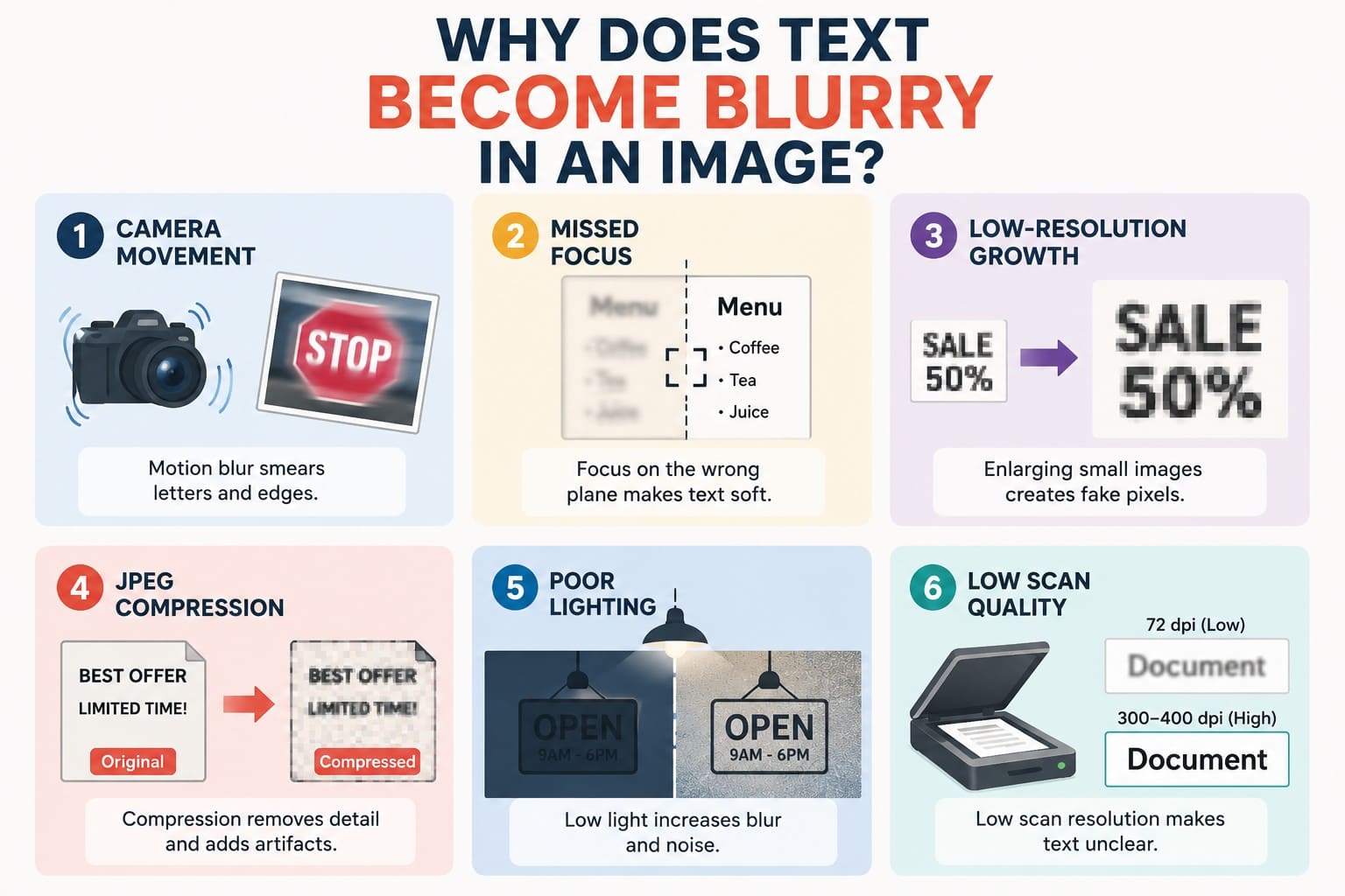 why text becomes blurry