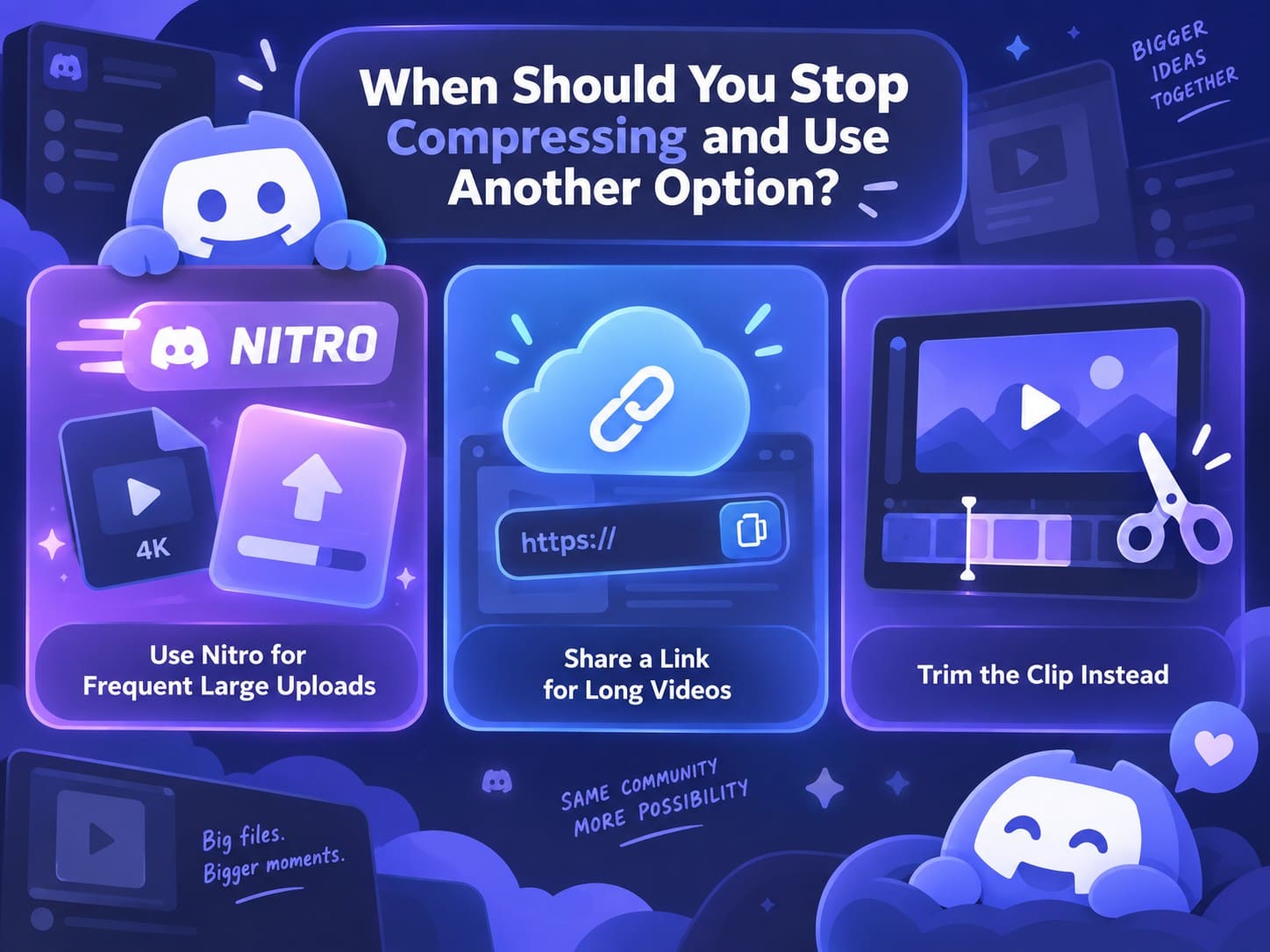 when to stop compressing videos