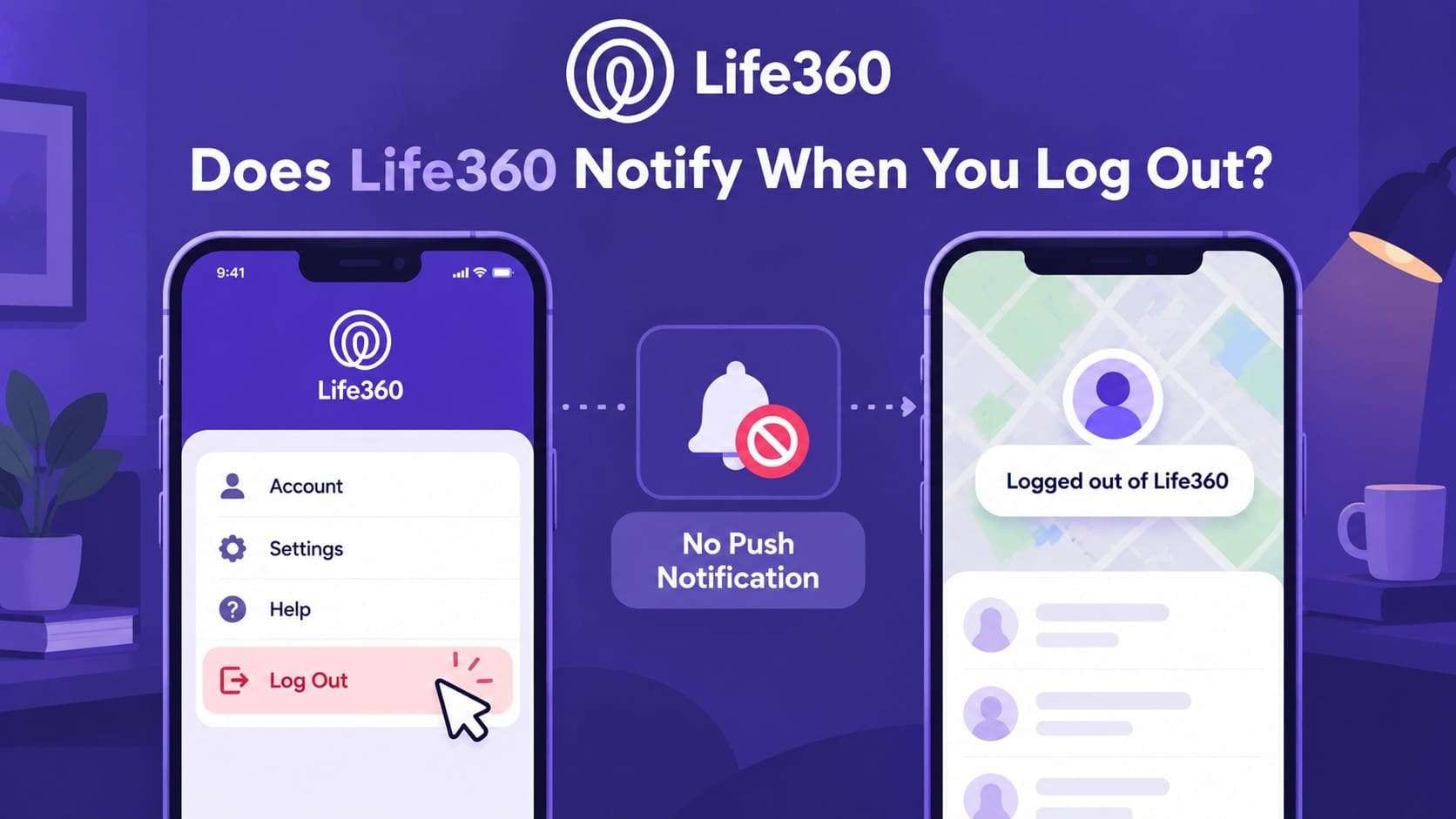 does life360 notify logout