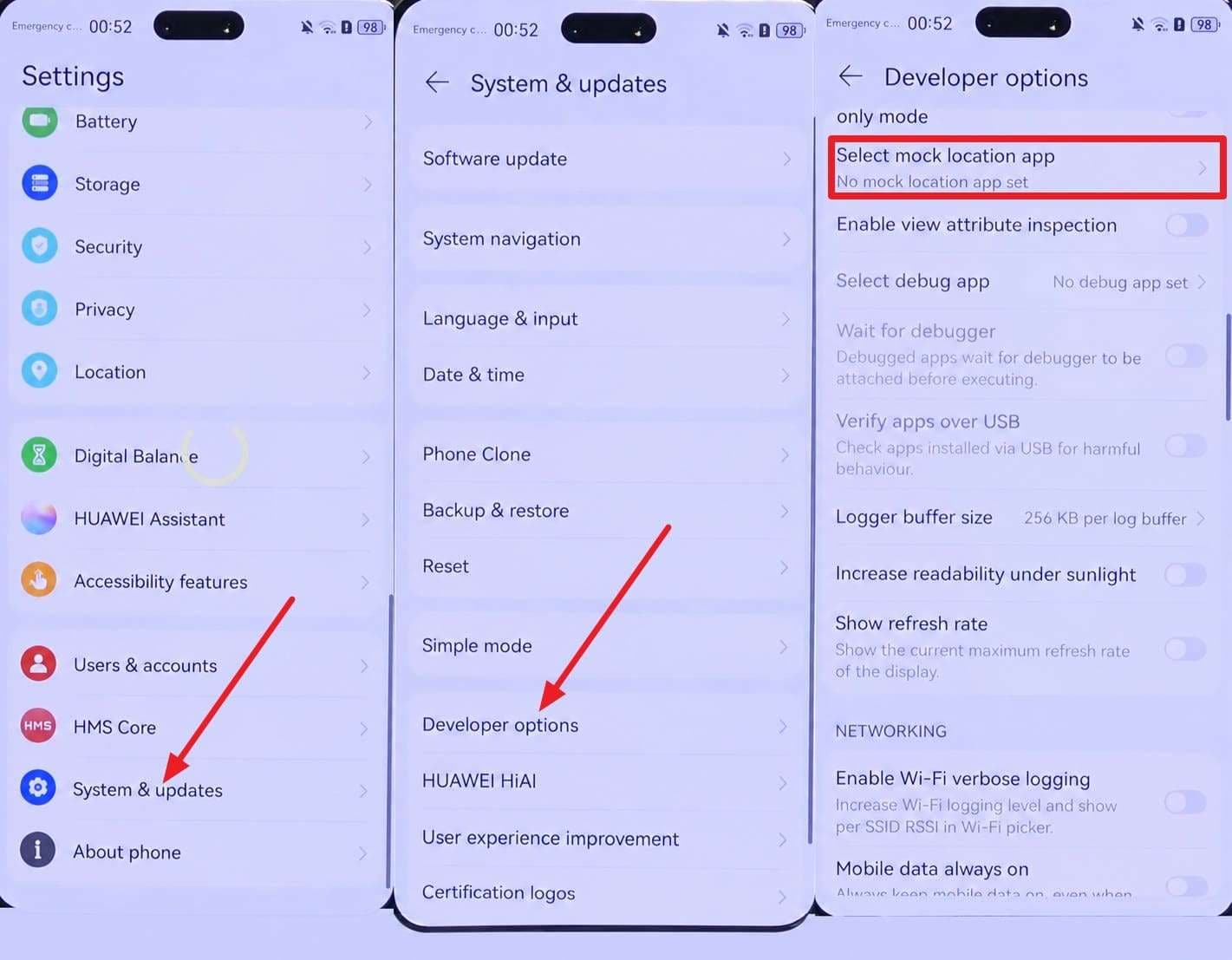 tap on software updates option