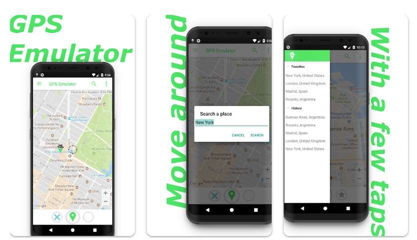 gps emulator mock app