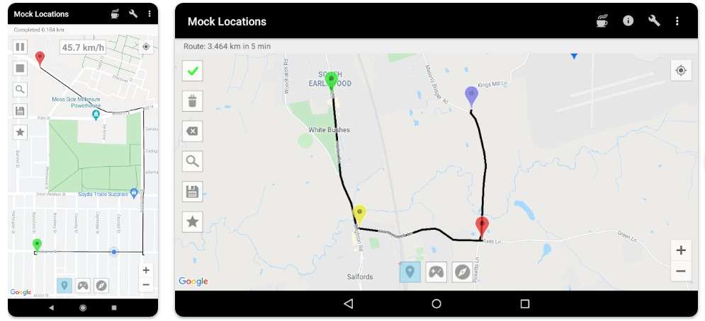 lock locations android app